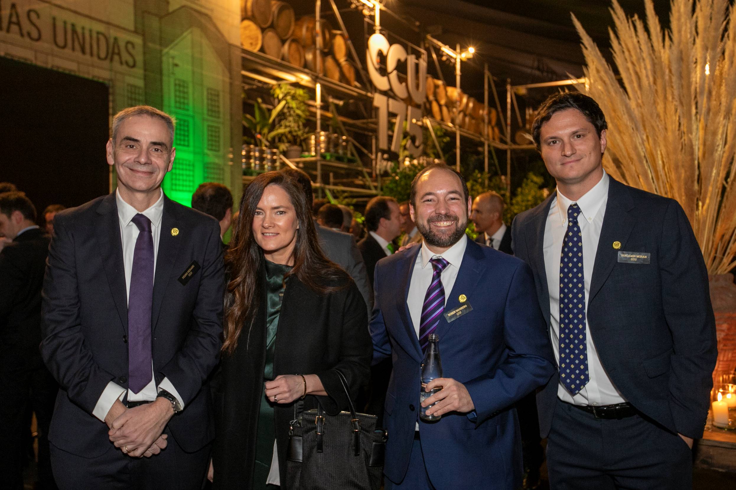 Pedro Herane; Constanza Argomedo; Ruben Murredo; y Benjamín Morán